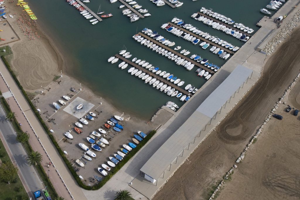 Vista aèria del port, imatge
